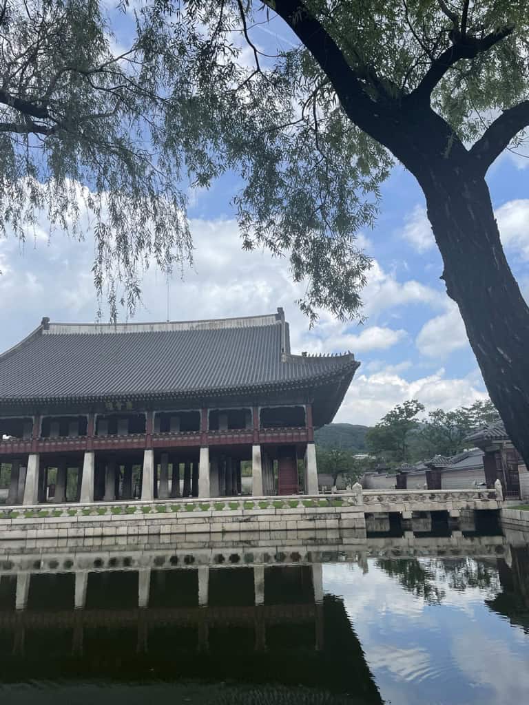 Charlie taking an excursion to Gyeongbokgung palace in Seoul